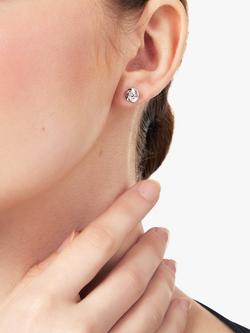 Jools by Jenny Brown Swirl Stud Earrings - view 2, Silver