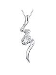 Jools by Jenny Brown Cubic Zirconia Flash Pendant Necklace, Silver