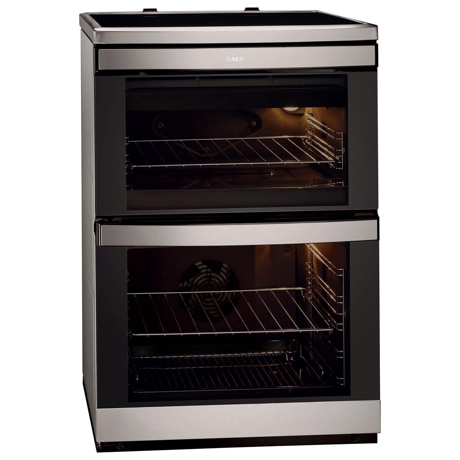 AEG 49332i-MN Induction Hob Electric Cooker, Stainless Steel