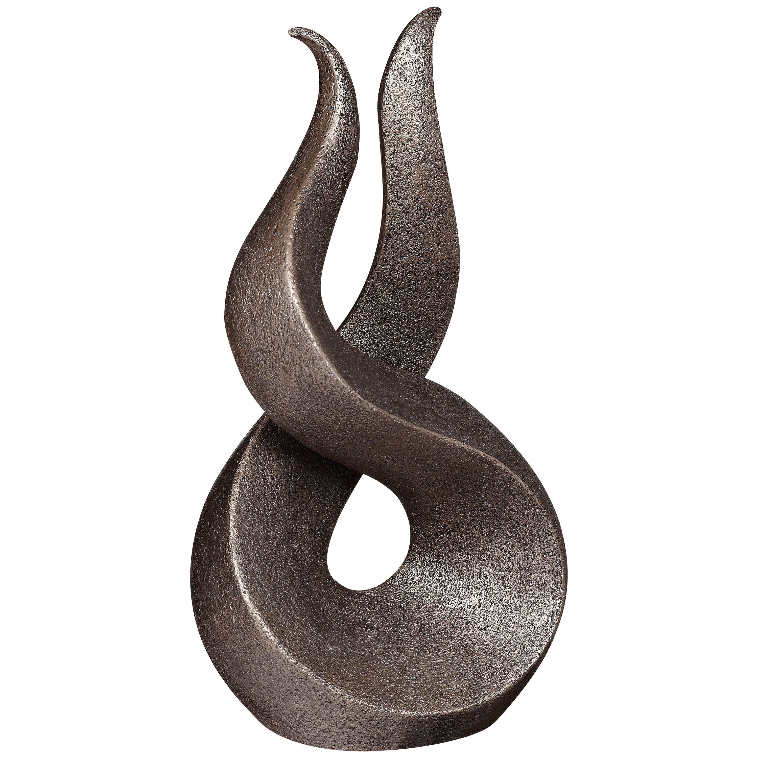 Frith Sculpture Curve Bronze by Adrian Tinsely, H26cm