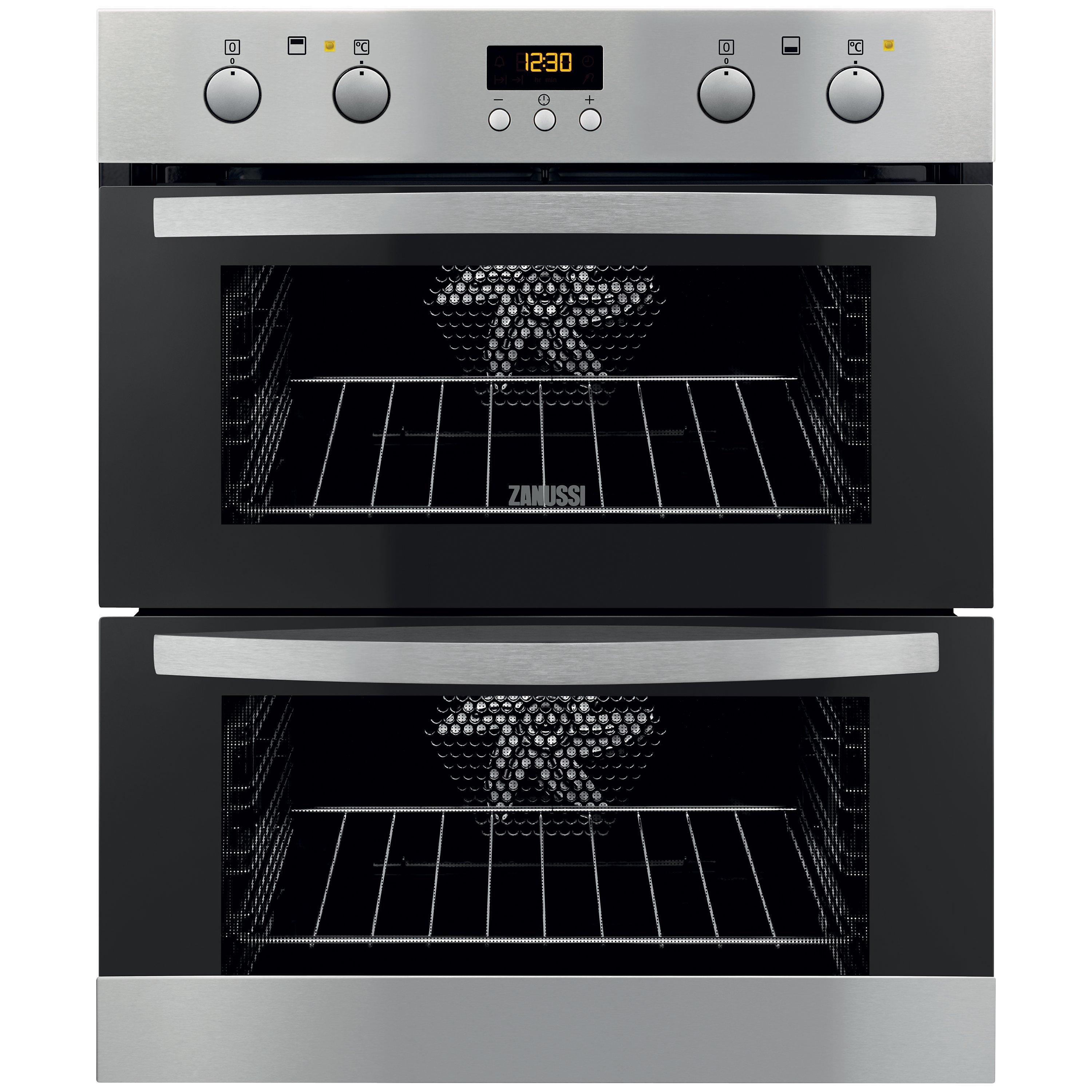 Zanussi ZOF35702XK Under Counter Double Electric Oven Stainless Steel
