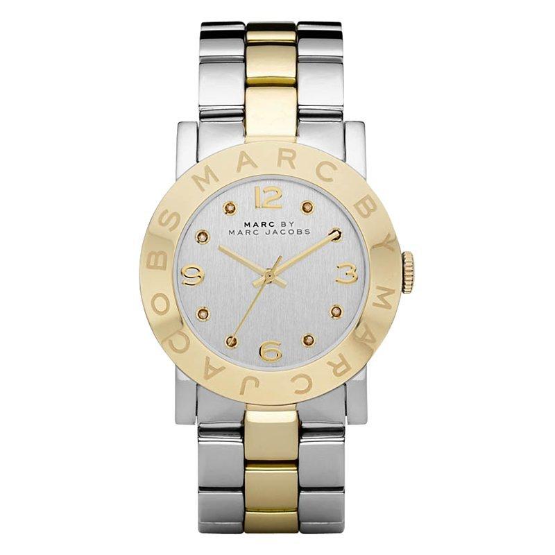 Marc Jacobs MBM3139 Women's Amy Stainless Steel Bracelet Strap Watch, Silver/Gold