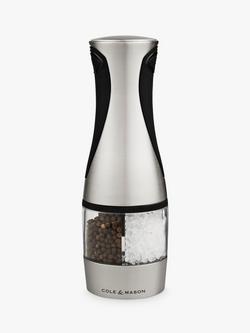 Cole & Mason Kew 2-in-1 Electronic Mill - view 2, Black/Silver