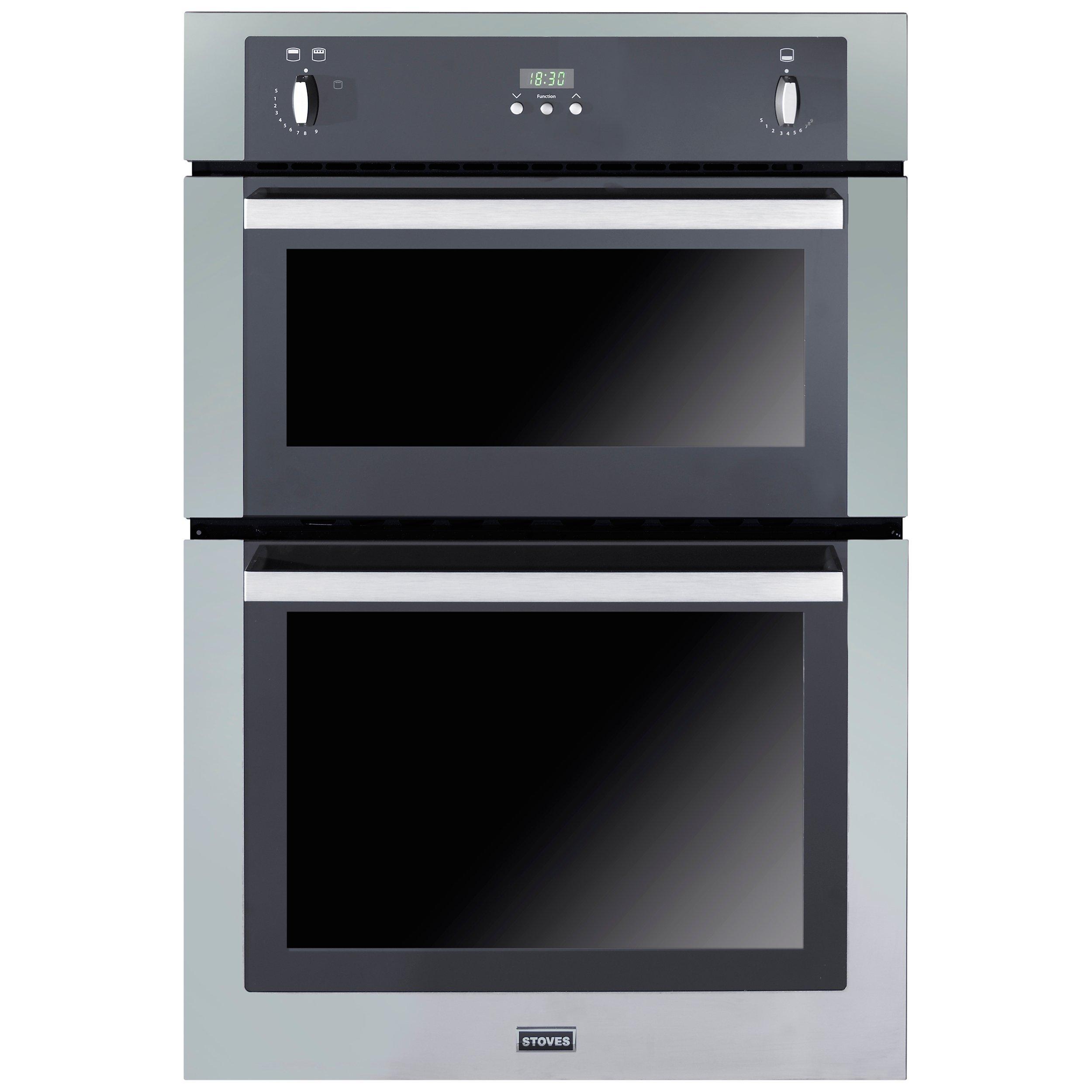 Stoves SGB900PS Double Gas Oven, Stainless Steel