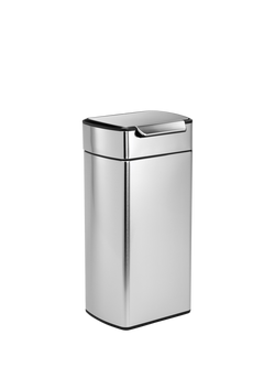 Simplehuman Rectangular Touch Bar Bin, Brushed Stainless Steel, 30L, 