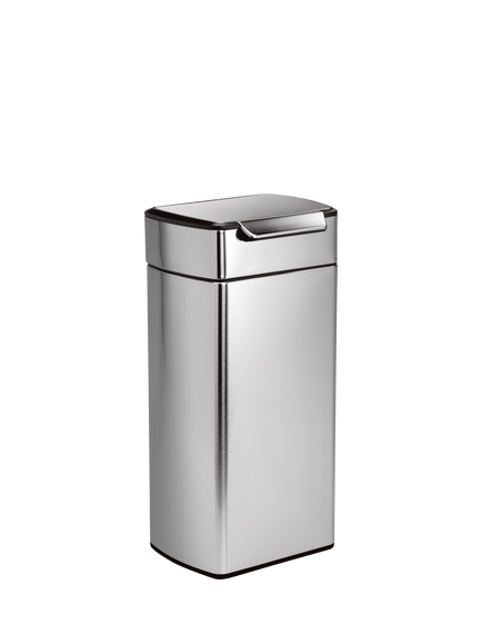 Simplehuman Rectangular Touch Bar Bin, Brushed Stainless Steel, 30L, 