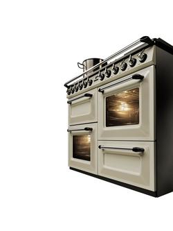 Smeg Victoria TR4110 Dual Fuel Range Cooker - view 2, Cream