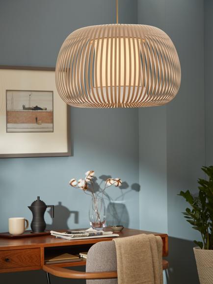 John Lewis Harmony Large Ribbon Ceiling Light - view 2, Natural