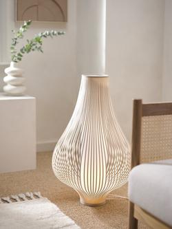 John Lewis Harmony Ribbon Large Table Lamp - view 2, Natural