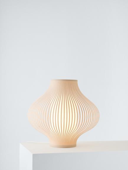 John Lewis Harmony Ribbon Small Table Lamp, Natural