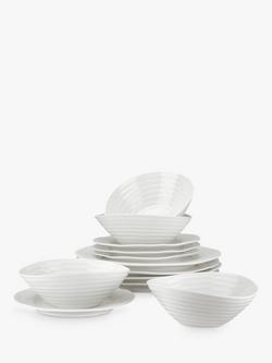 Sophie Conran for Portmeirion Dinnerware Set, White, 12 Piece, White