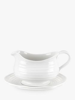 Sophie Conran for Portmeirion Sauce Boat and Stand, White
