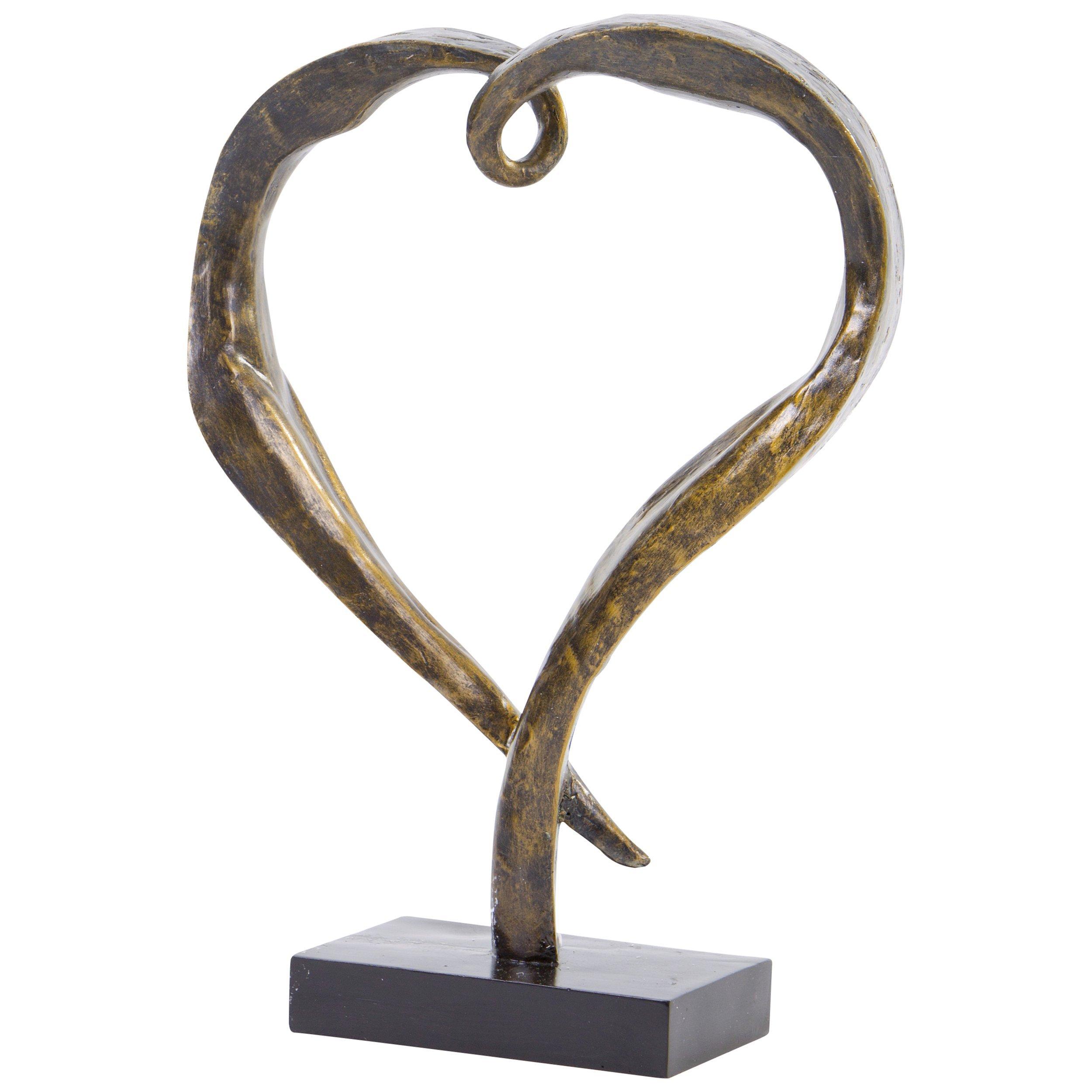 Libra Heart Sculpture, H30cm