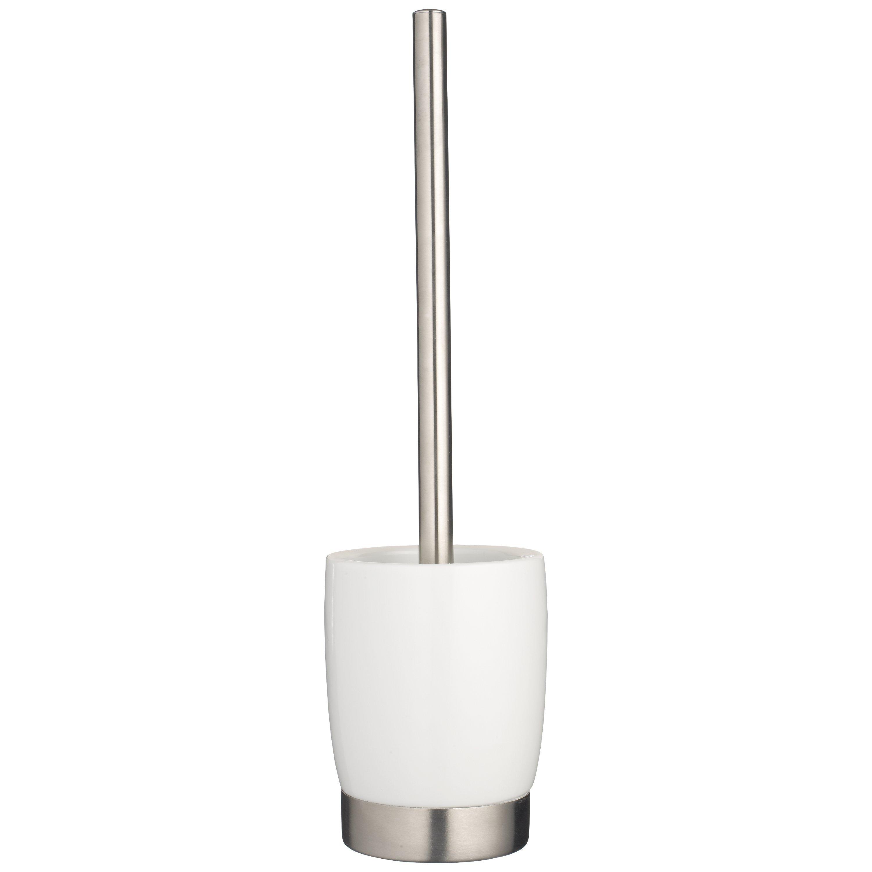 John Lewis Ceramic Toilet Brush and Holder, White