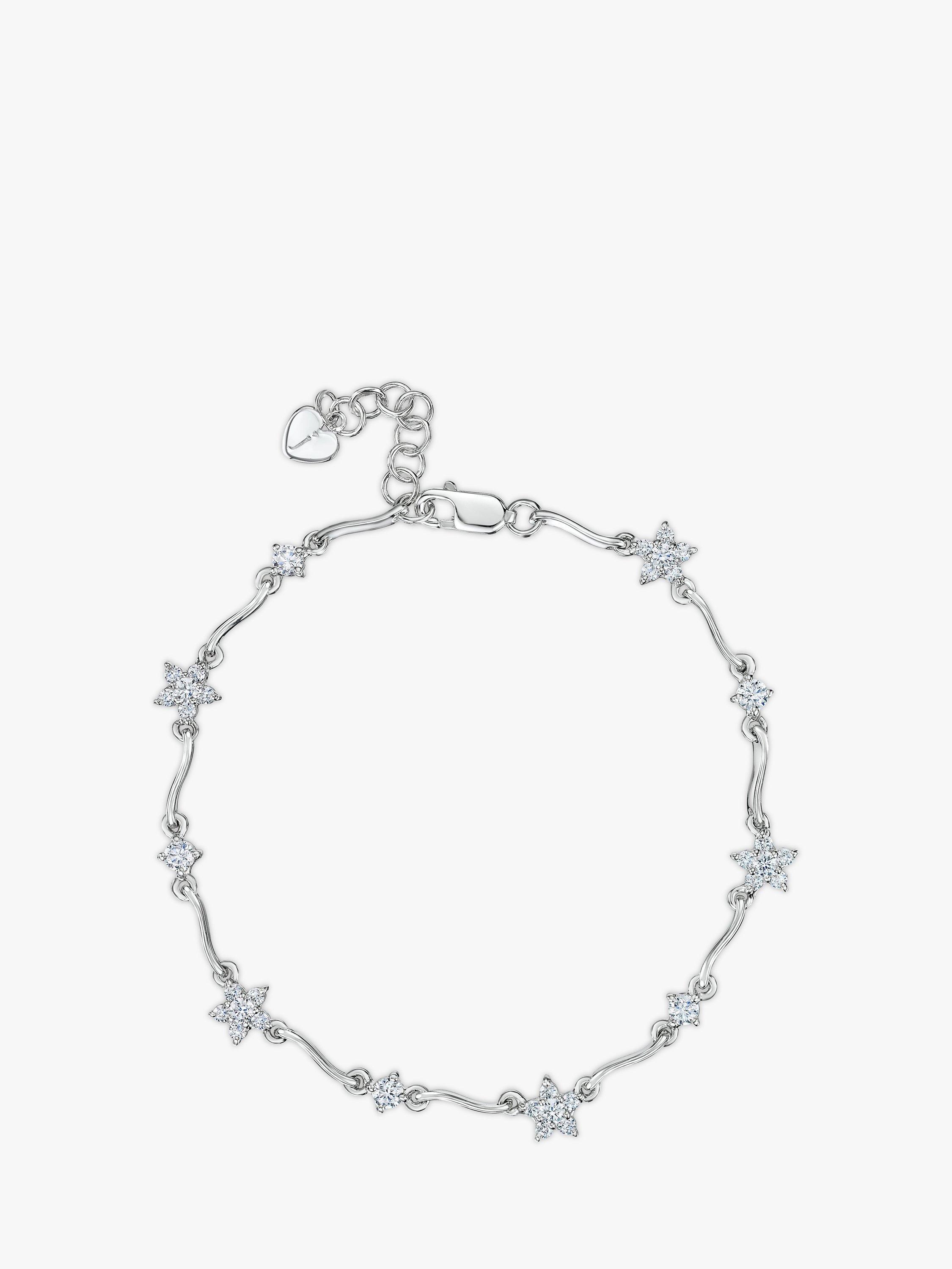 Jools by Jenny Brown Silver Flower Bracelet