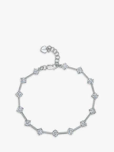 Jools by Jenny Brown Cubic Zirconia Line Bracelet, Silver