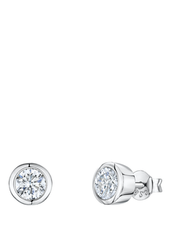 Jools by Jenny Brown 6.5mm Round Stud Earrings, Silver