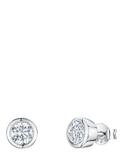 Jools by Jenny Brown 6.5mm Round Stud Earrings, Silver