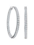 Jools by Jenny Brown 35mm Cubic Zirconia Hoop Earrings