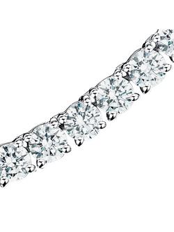 Jools by Jenny Brown Brilliant Cut Cubic Zirconia Sterling Silver Tennis Necklace - view 2, Silver