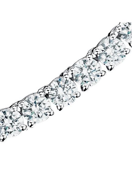 Jools by Jenny Brown Brilliant Cut Cubic Zirconia Sterling Silver Tennis Necklace - view 2, Silver