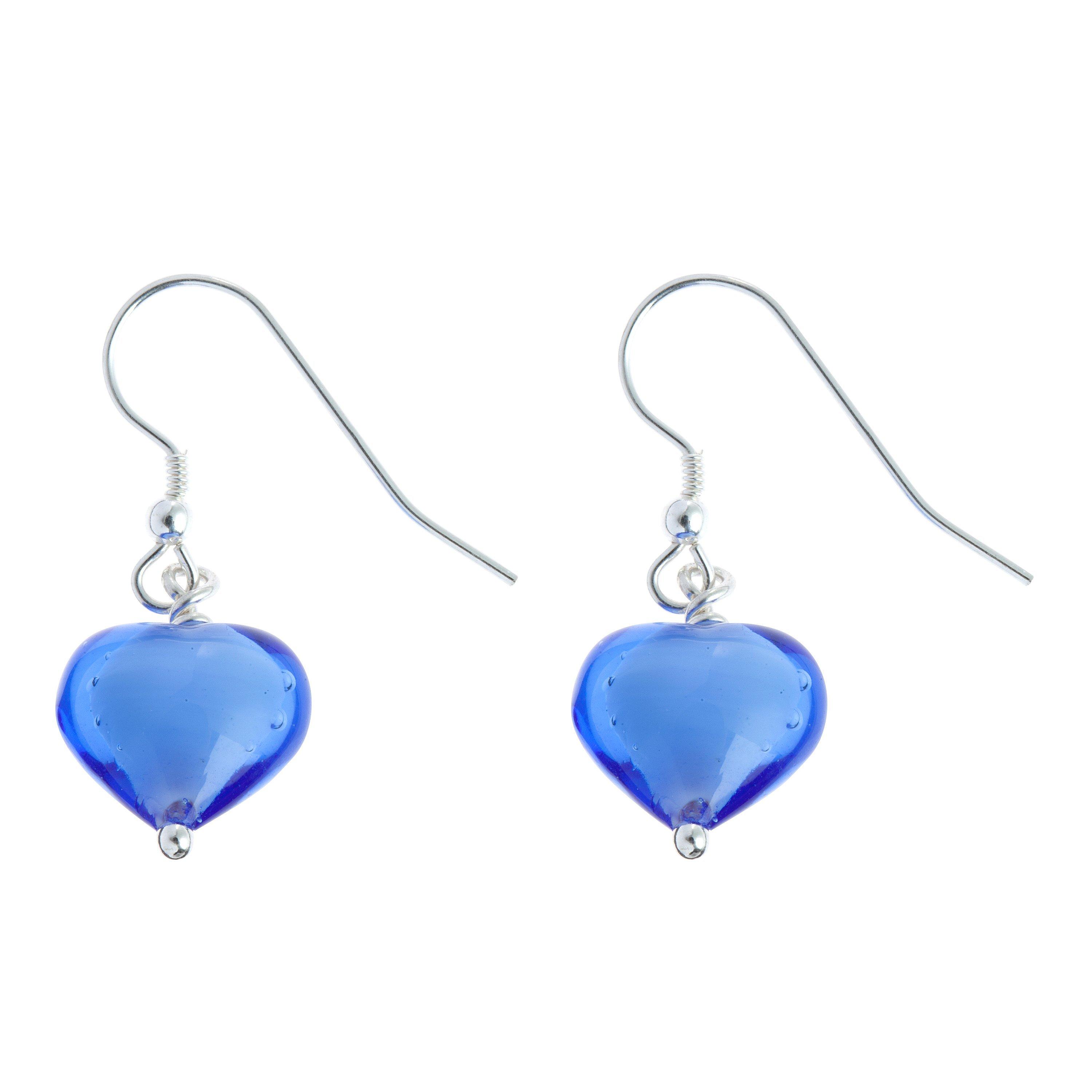Martick Murano Glass Earrings, Blue