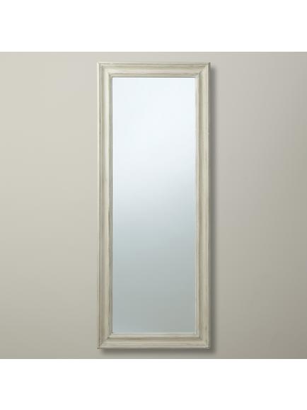John Lewis Distressed Full Length Mirror, 132 x 52cm, Cream, Cream