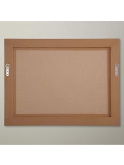 John Lewis Distressed Wood Frame Wall Mirror, Cream, 102 x 72cm - view 2, Cream