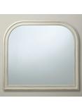 John Lewis Distressed Overmantle Mirror, Cream