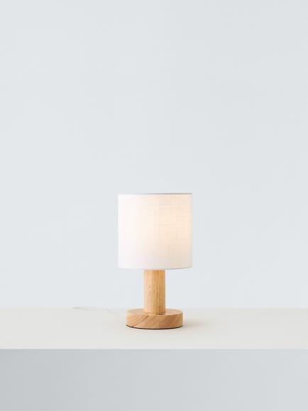 John Lewis Slater Wood Touch Table Lamp, Brown