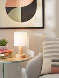 John Lewis ANYDAY Slater Wood Touch Table Lamp