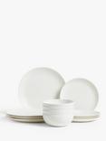 John Lewis Luna Fine China Dinnerware Set, Natural, 12 Piece