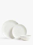 John Lewis Luna Fine China Dinnerware Set, Natural, 12 Piece