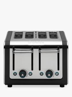 Dualit Architect 4 Slice Toaster, Polished Steel / Black