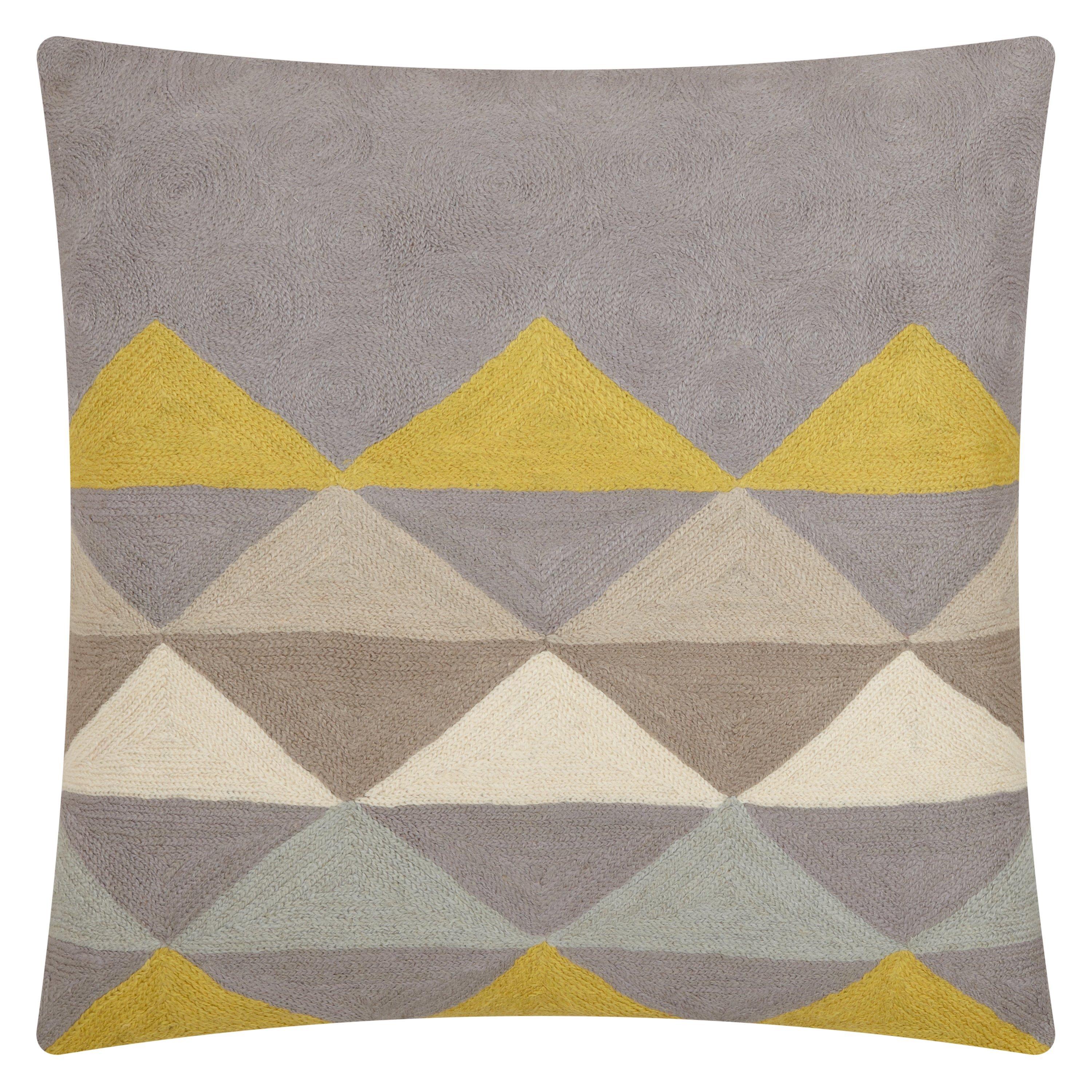 John Lewis & Partners Pyramid Crewel Cushion