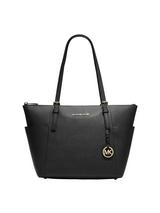 Michael Kors Taryn Leather Large Tote Bag Black