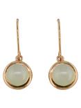 London Road 9ct Rose Gold Pimlico Bubble Drop Earrings, Moonstone