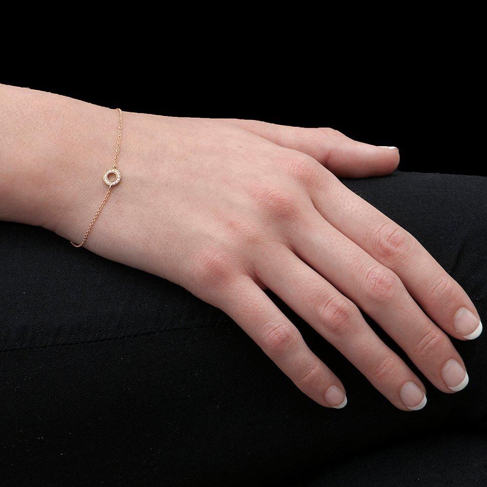 Product image 2 of 3, which shows London Road Meridian Diamond Circle 9ct Gold Bracelet, Rose Gold