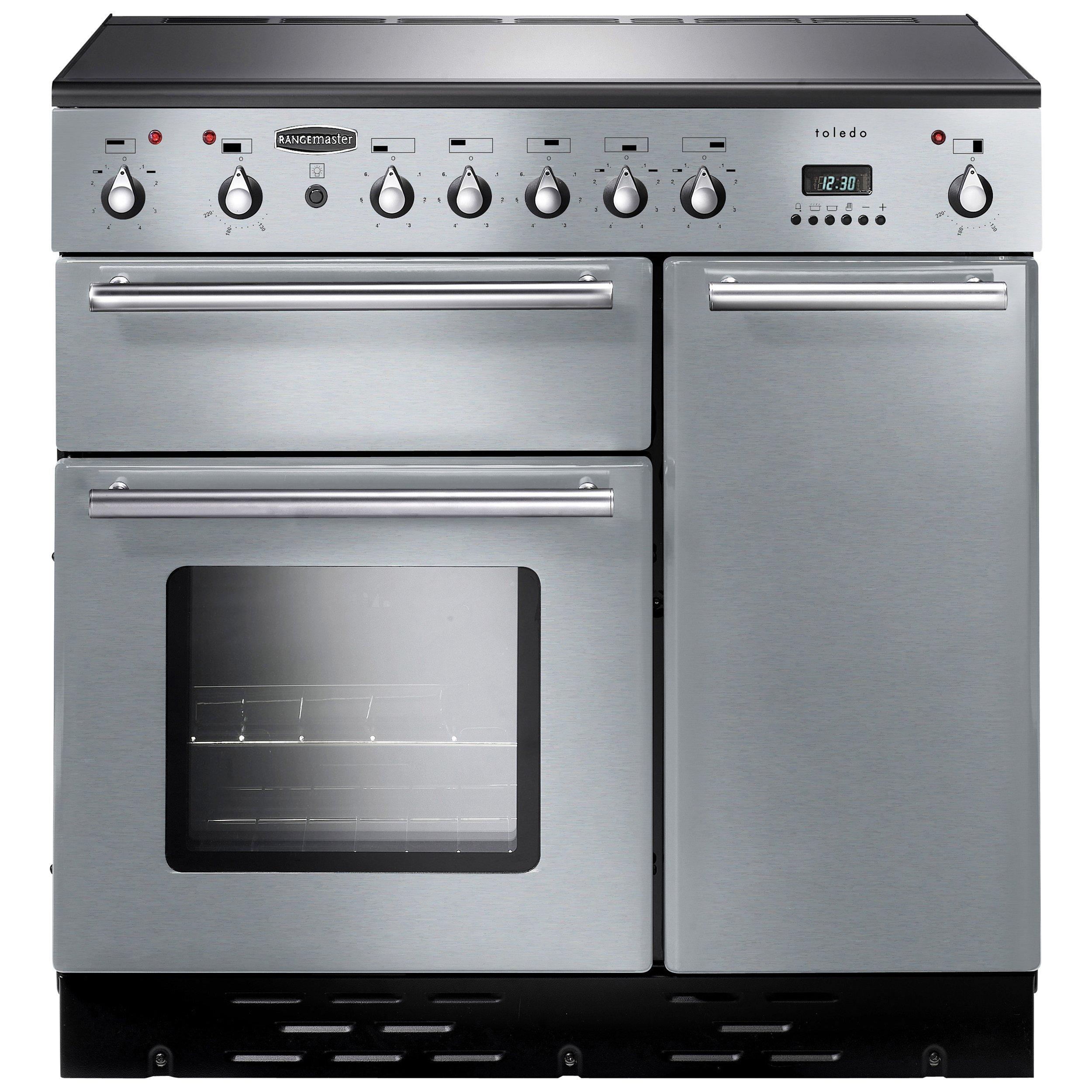 Rangemaster Toledo 90 Induction Hob Range Cooker, Stainless Steel