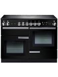 Rangemaster Professional + 110 Electric Range Cooker, Gloss Black