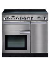 Rangemaster Professional + 90 Electric Range Cooker, Stainless Steel