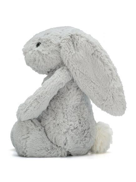 Jellycat Bashful Bunny Soft Toy, Silver - view 2, Silver