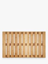 John Lewis Rubberised Bamboo Bathroom Duckboard, Natural