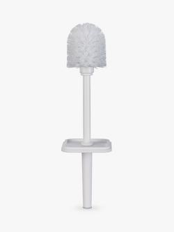 John Lewis Soft Touch Toilet Brush and Holder - view 2, White