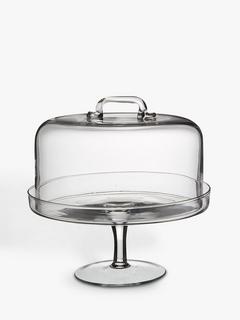 LSA International Serve Cake Stand and Dome, Dia.26.5cm