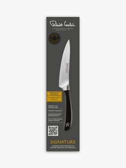 Robert Welch Signature Stainless Steel Utility Knife, 12cm - view 2, Silver/Black