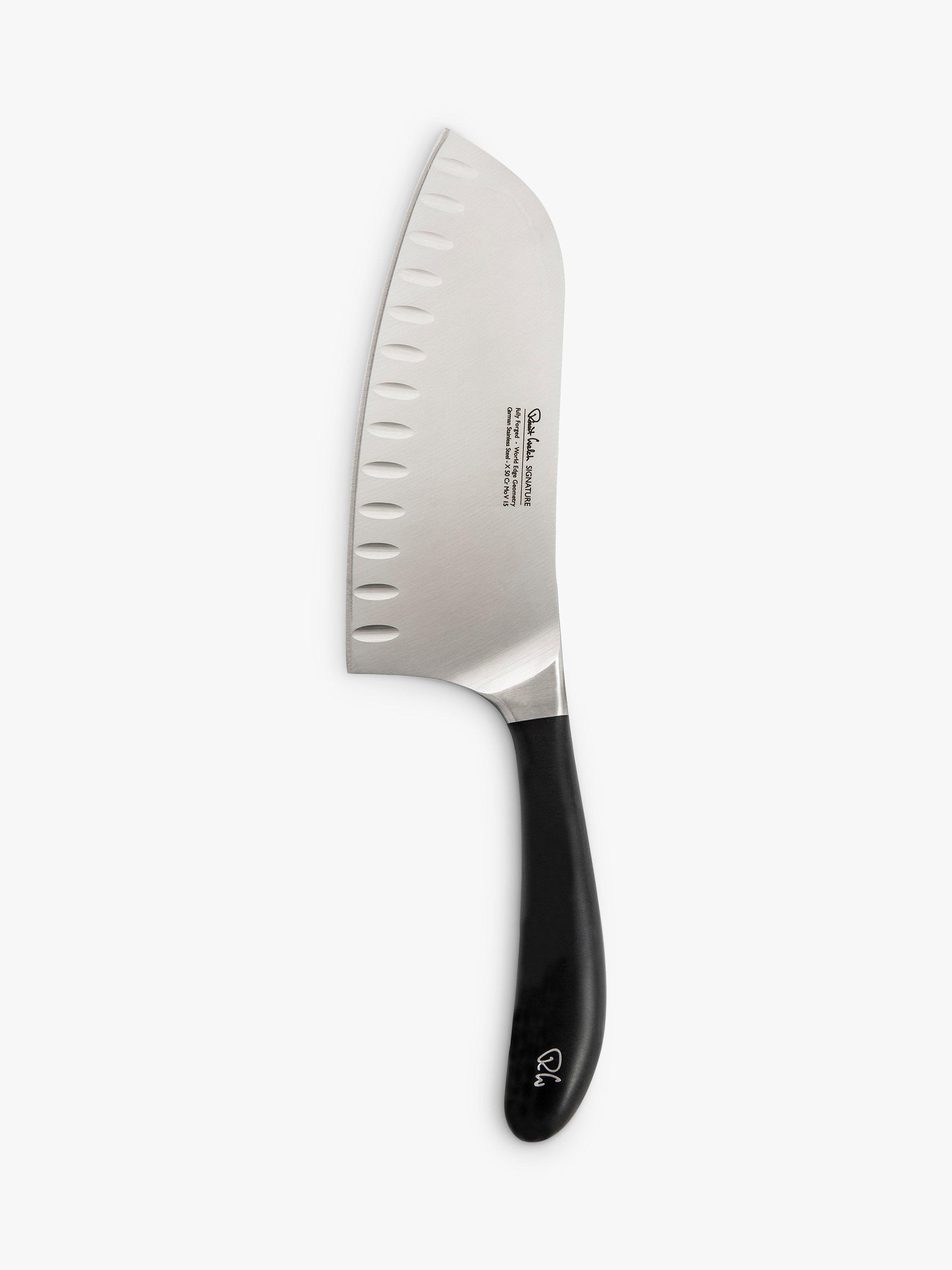 Robert Welch Signature Stainless Steel Deep Santoku Knife, 17cm