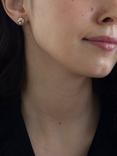 IBB 9ct Gold Small Knot Stud Earrings, Gold