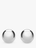 IBB 9ct White Gold 7mm Ball Stud Earrings, White Gold