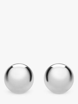 IBB 9ct White Gold 7mm Ball Stud Earrings, White Gold, White Gold